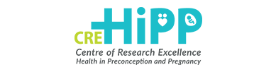 Logo of The Centre of Research Excellence in Health in Preconception and Pregnancy (CRE HiPP)