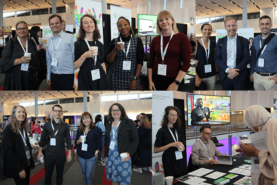 A montage of several informal photos of groups of attendees at the PHAA 2022 conference.