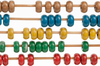 Colourful wooden abacus