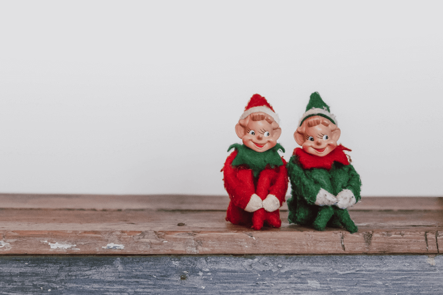 Two Christmas elves