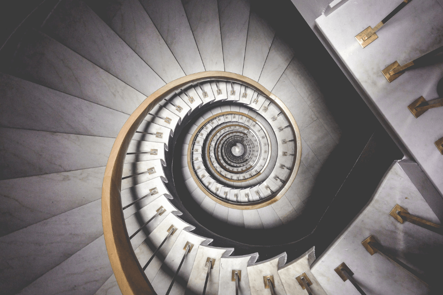 Infinite spiral stairs